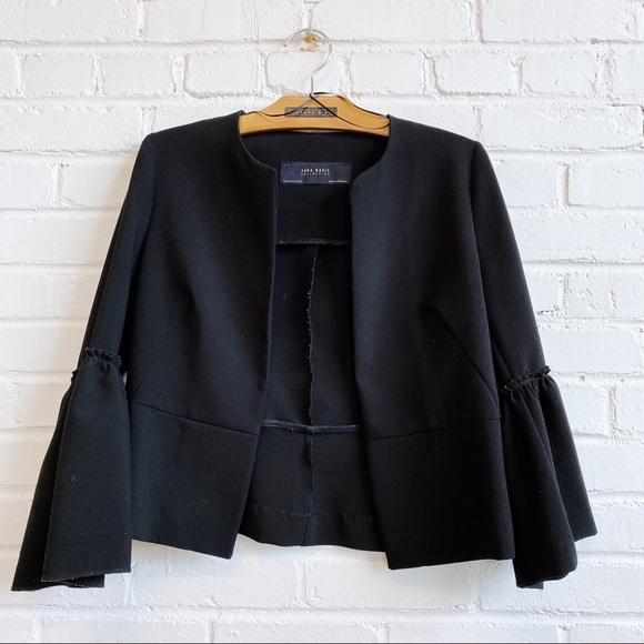ZARA black open blazer - Picture 1 of 3